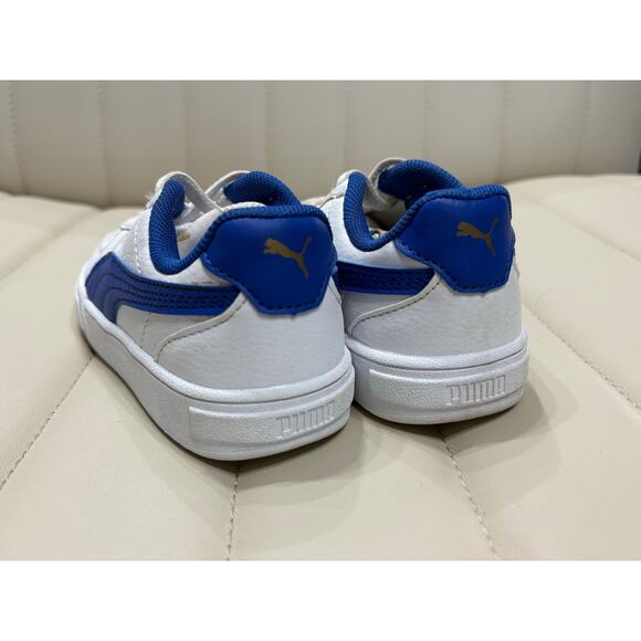 White and Blue Sneakers - Puma - 9C - Picture 3 of 4
